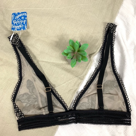 FREE PEOPLE Floral Lace Trims Alia Bralettee Bra - Picture 4 of 8